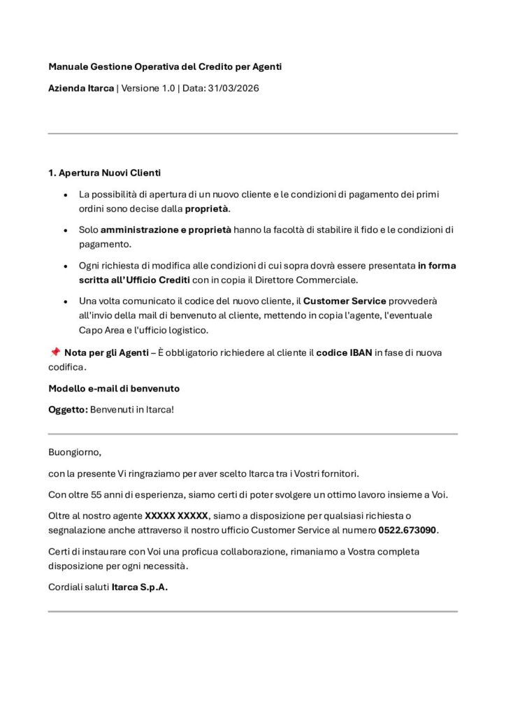 thumbnail of Manuale di Gestione del Credito
